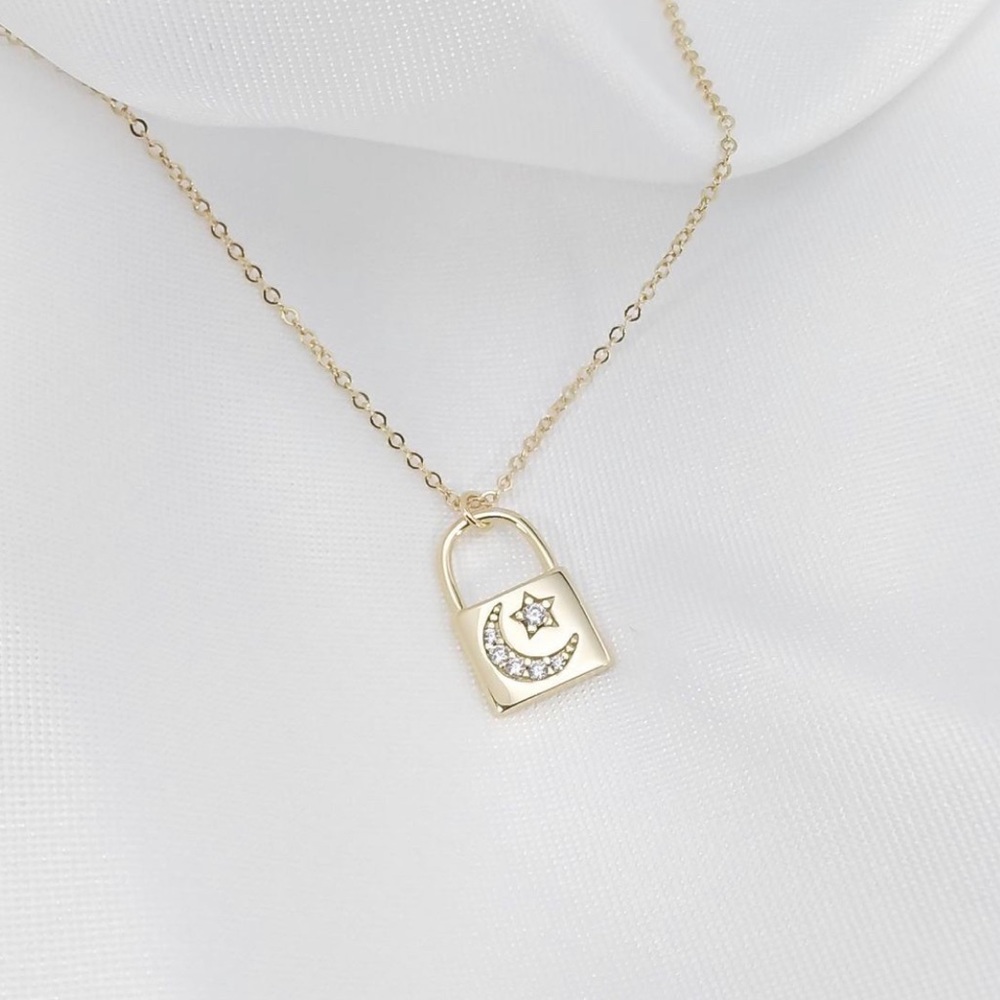 Moon Lock Necklace